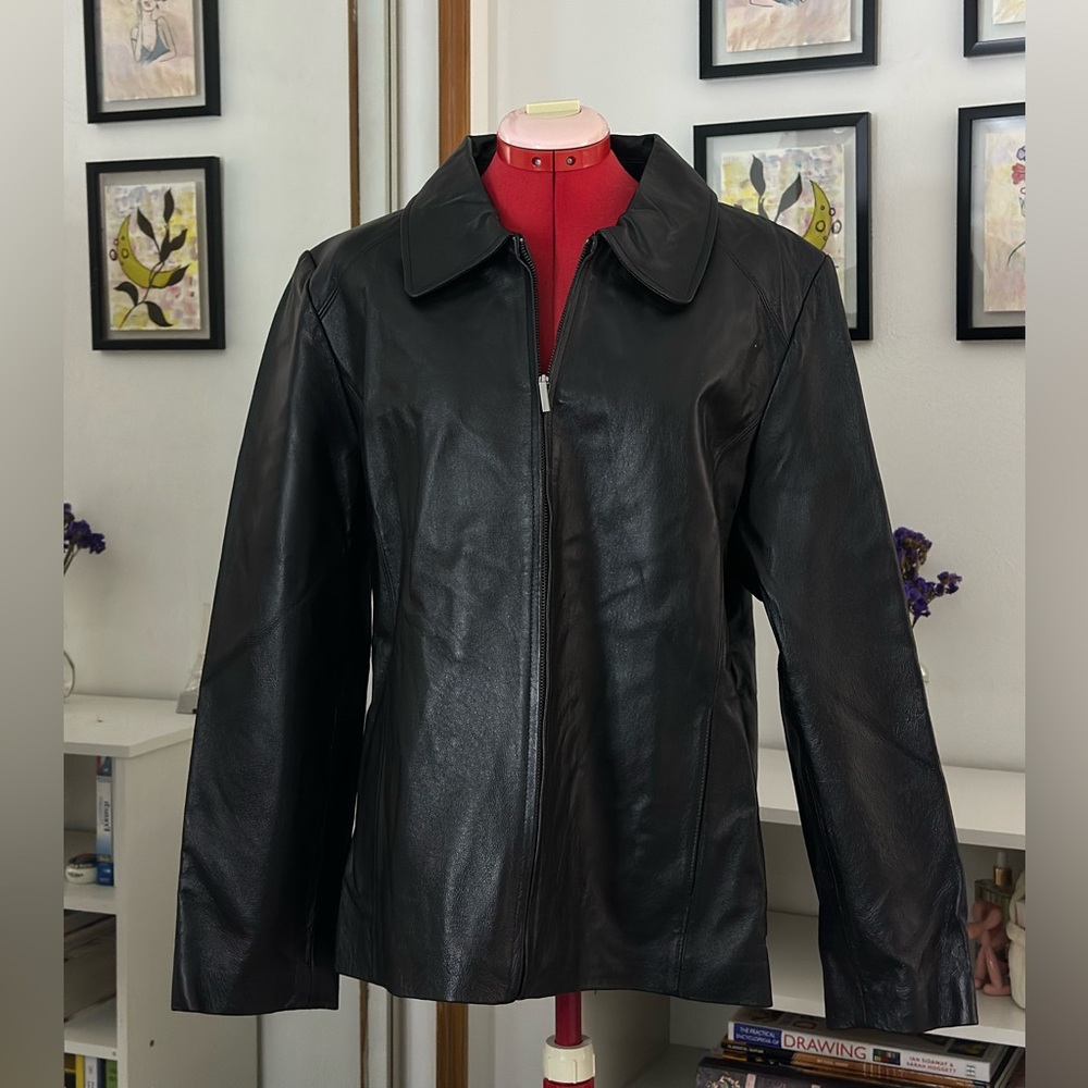 Worthington Black Leather Jacket